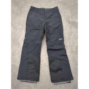 REI Co-op Snow Pants Womens M PETITES Black Powderbound Insulated Peak 2L Skiing